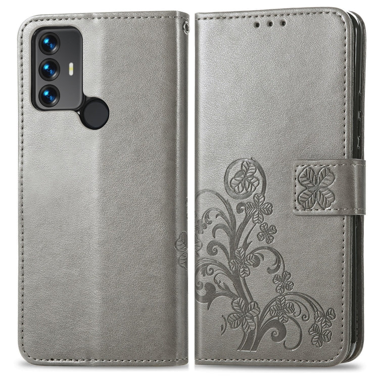 Four-leaf Clasp Embossed Leather Phone Case, For OnePlus 10 Pro, For TCL A509DL / A3, For TCL 30 SE, For Nokia X10