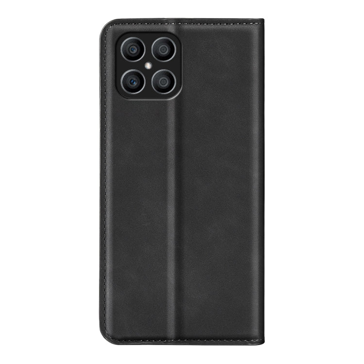 For Honor X8 Retro-skin Magnetic Suction Leather Phone Case, For Honor X8