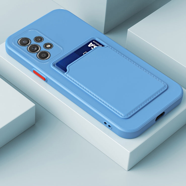 Skin Feel Card Contrast Color Button TPU Phone Case, For Samsung Galaxy A13 5G