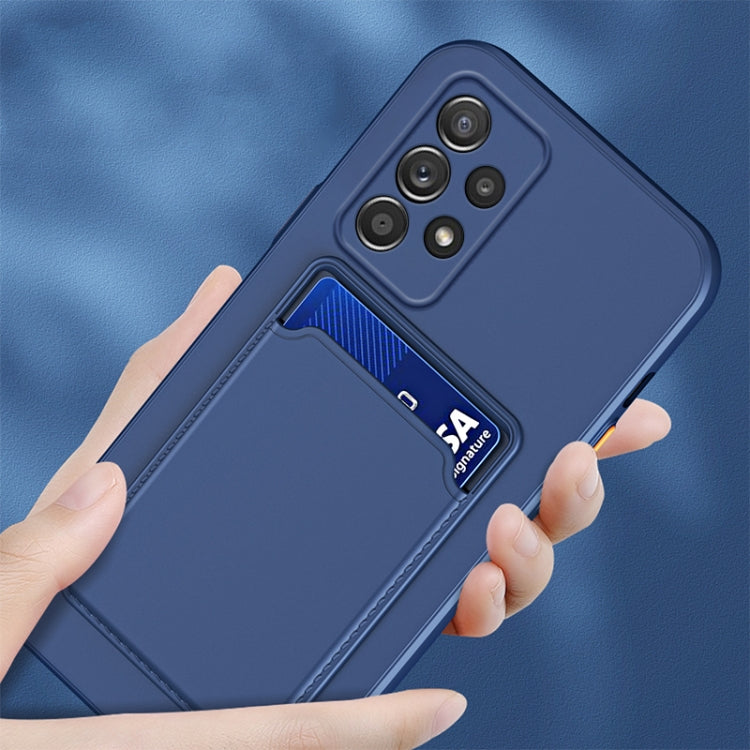 Skin Feel Card Contrast Color Button TPU Phone Case, For Samsung Galaxy A13 5G