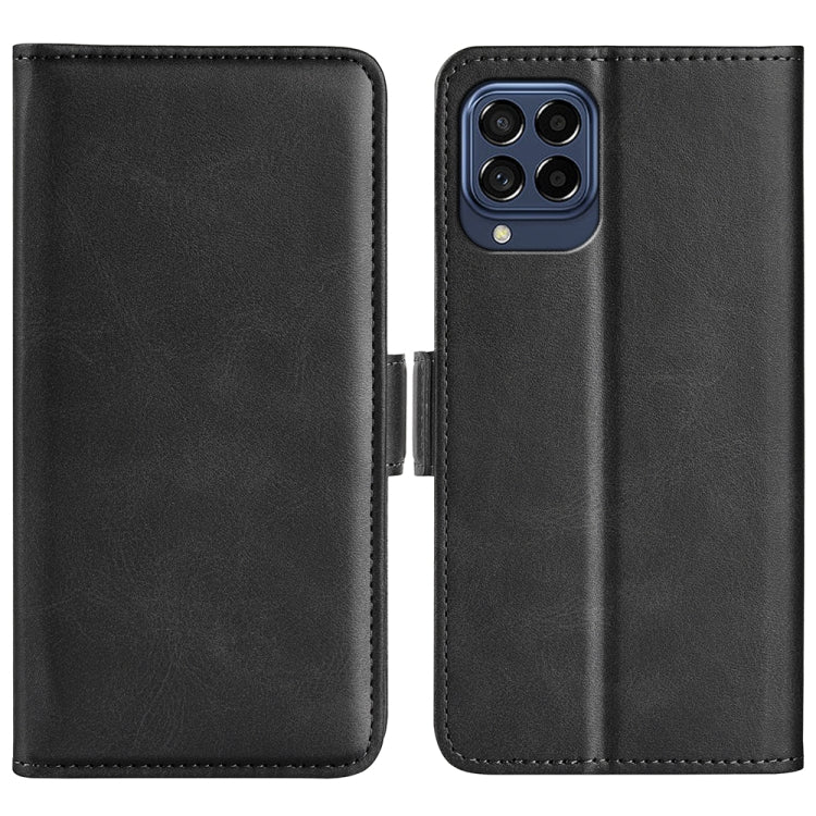 For Samsung Galaxy M33 5G Dual-side Magnetic Buckle Flip Leather Phone Case, For Samsung Galaxy M33 5G