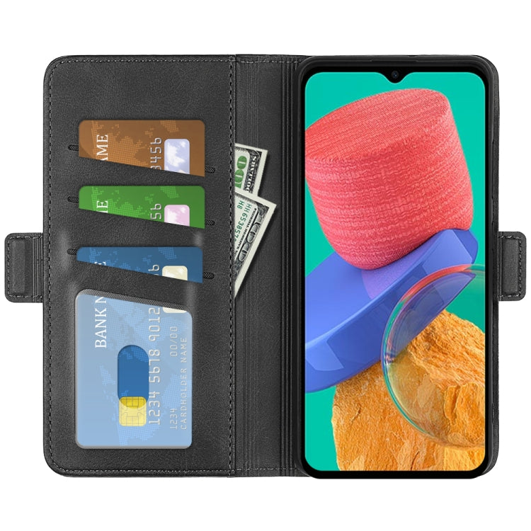 For Samsung Galaxy M33 5G Dual-side Magnetic Buckle Flip Leather Phone Case, For Samsung Galaxy M33 5G