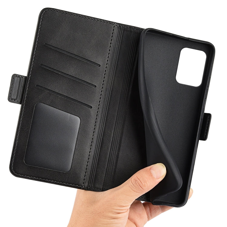 For Alcatel 1B 2022 Dual-side Magnetic Buckle Horizontal Flip Leather Phone Case, Black, Yellow, Brown, Dark Blue, Red