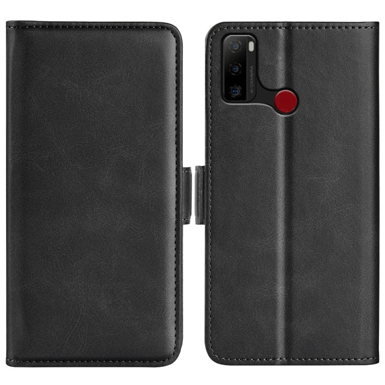 For Ulefone note 10 Dual-side Magnetic Buckle Leather Phone Case, Black, Yellow, Brown, Dark Blue, Red