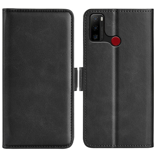 For Ulefone note 10 Dual-side Magnetic Buckle Leather Phone Case, Black, Yellow, Brown, Dark Blue, Red