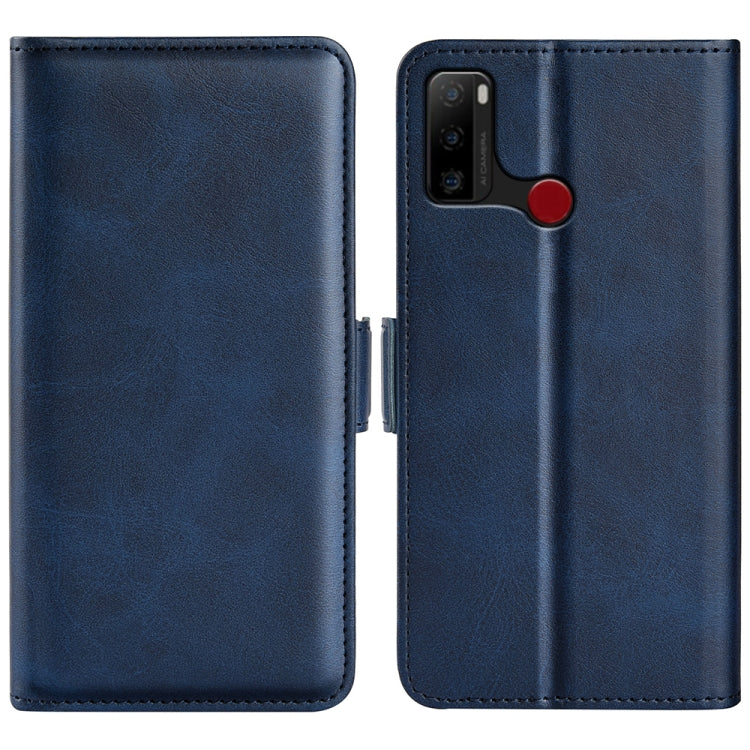For Ulefone note 10 Dual-side Magnetic Buckle Leather Phone Case, Black, Yellow, Brown, Dark Blue, Red