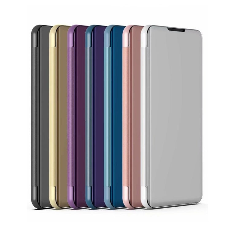 Electroplating Mirror Horizontal Flip Leather Case for Samsung A20 E with Holder, For Samsung Galaxy A20e, For Galaxy A20e