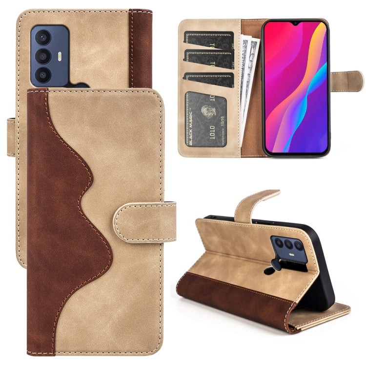 Stitching Horizontal Flip Leather Phone Case, For TCL 30 5G / 30 / 30+, For TCL 30 SE / 305 / 306