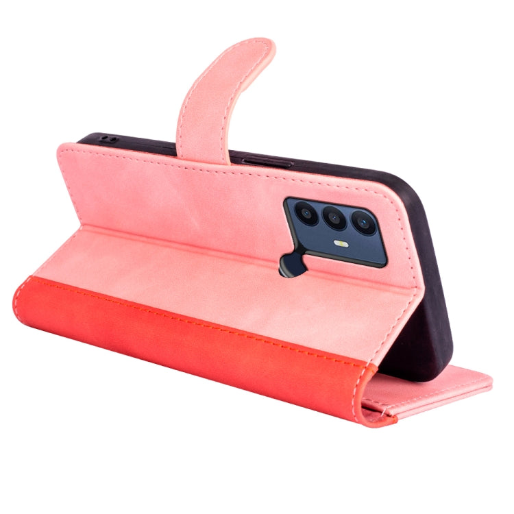 Stitching Horizontal Flip Leather Phone Case, For TCL 30 5G / 30 / 30+, For TCL 30 SE / 305 / 306