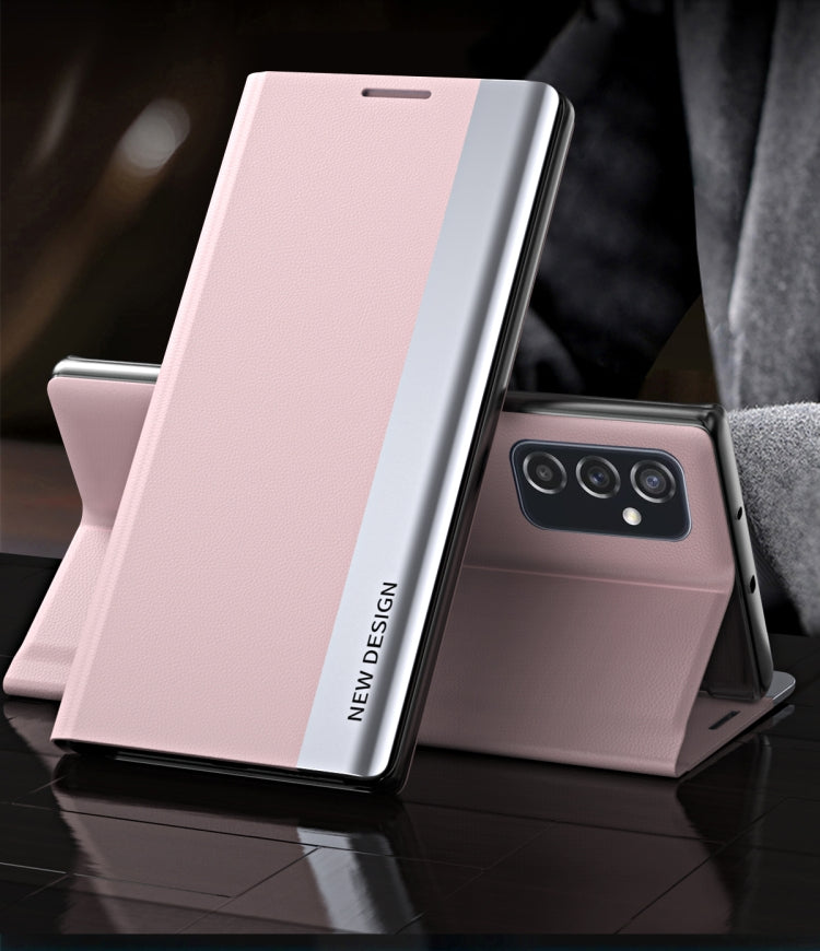Side Electroplated Adsorption Flip Leather Case, For Samsung Galaxy M23 5G, For Samsung Galaxy A23 4G, For Samsung Galaxy A13 4G