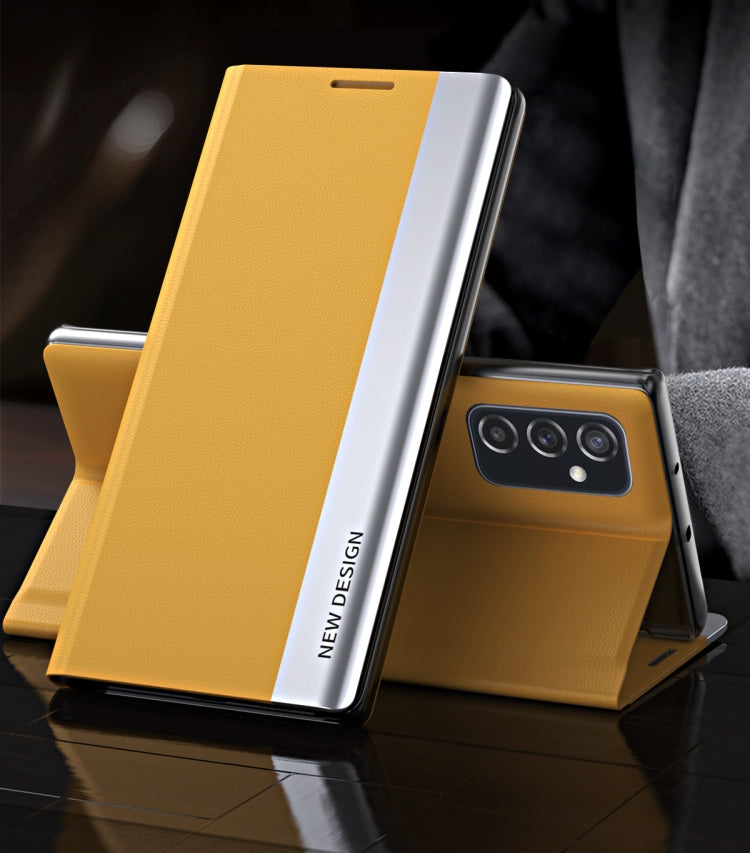 Side Electroplated Adsorption Flip Leather Case, For Samsung Galaxy M23 5G, For Samsung Galaxy A23 4G, For Samsung Galaxy A13 4G