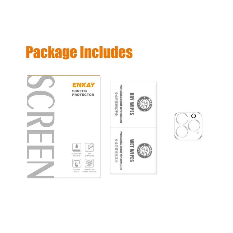 ENKAY Hat-Prince 9H Rear Camera Lens Tempered Glass Film for iPhone 13 Pro / 13 Pro Max, (1 PC), (2pcs)