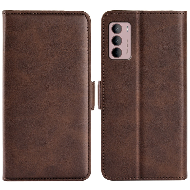 For Motorola Moto G42 Dual-side Magnetic Buckle Leather Phone Case, For Motorola Moto G42