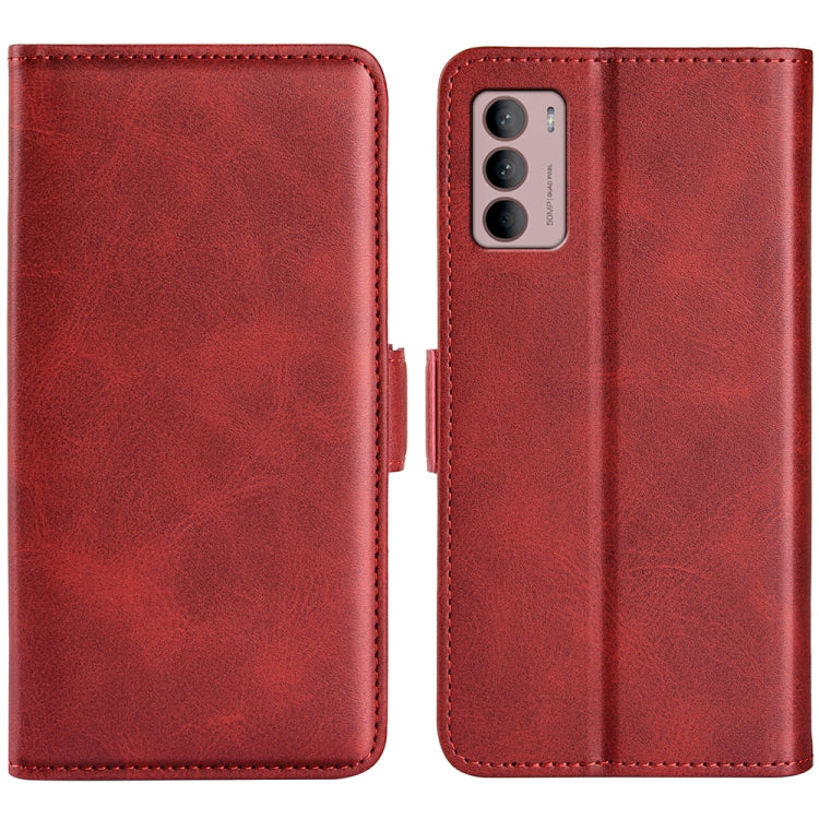 For Motorola Moto G42 Dual-side Magnetic Buckle Leather Phone Case, For Motorola Moto G42