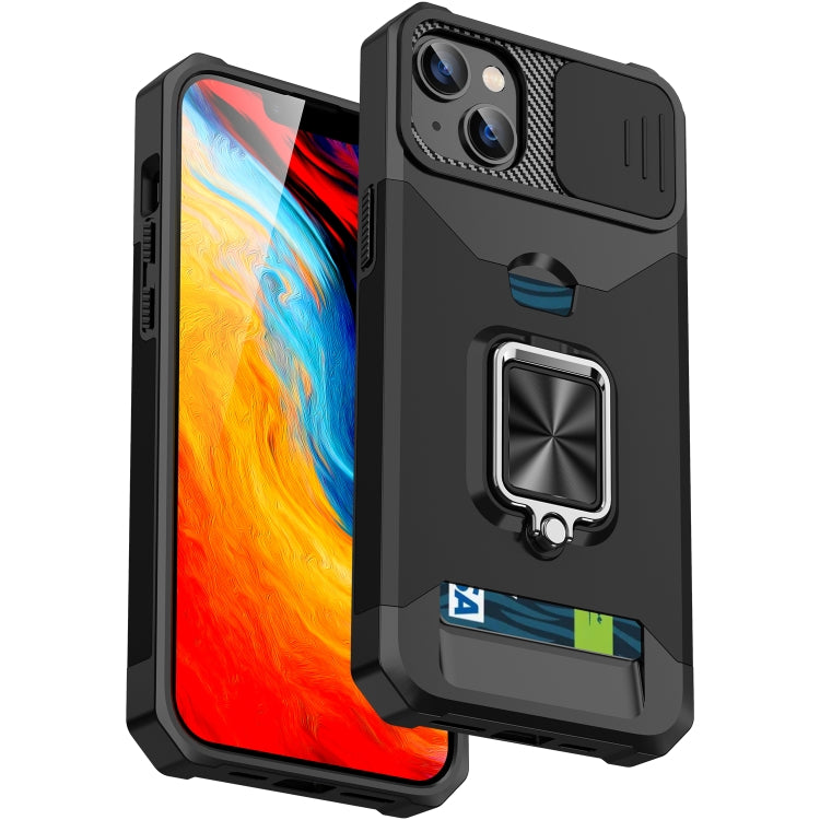 Sliding Camshield Card Phone Case, For iPhone 14, For iPhone 14 Pro, For iPhone 14 Pro Max, For iPhone 14 Plus
