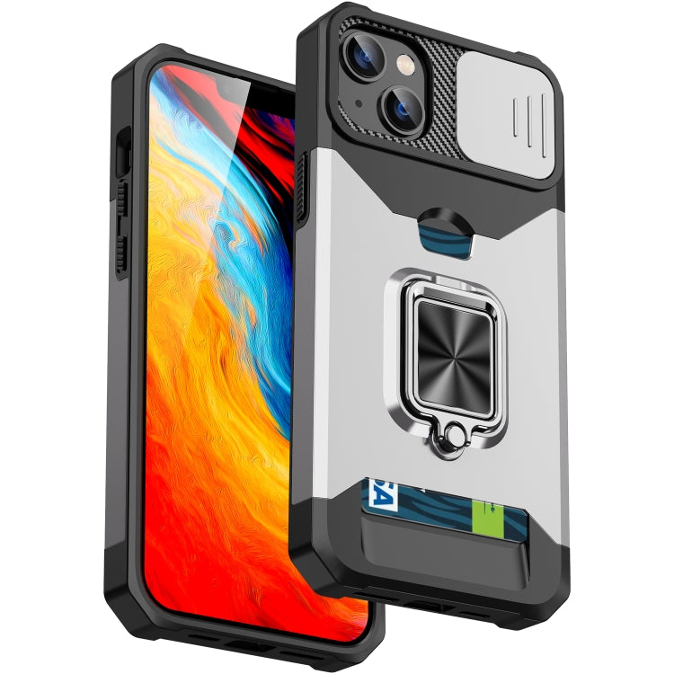 Sliding Camshield Card Phone Case, For iPhone 14, For iPhone 14 Pro, For iPhone 14 Pro Max, For iPhone 14 Plus