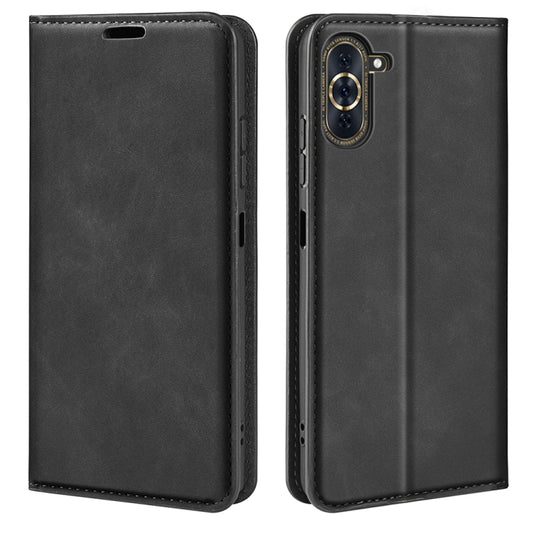 For Huawei Nova 10 Pro Retro-skin  Magnetic Suction Leather Phone Case, For Huawei Nova 10 Pro