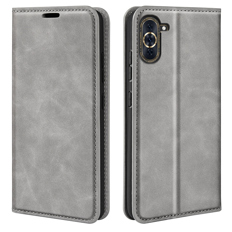 For Huawei Nova 10 Pro Retro-skin  Magnetic Suction Leather Phone Case, For Huawei Nova 10 Pro