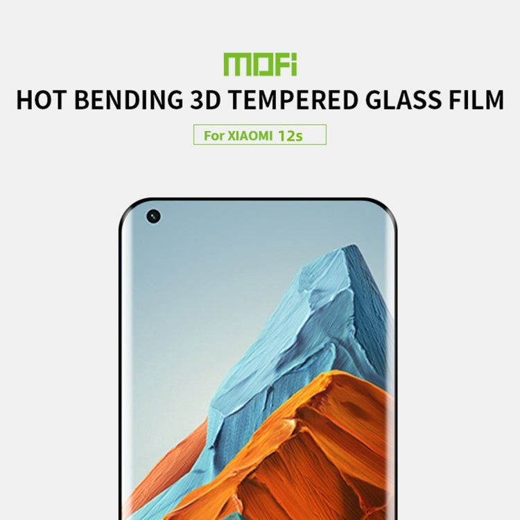 MOFI 9H 3D Hot Bending Tempered Glass Film, For Xiaomi 12S, For Xiaomi 12S Pro / 12S Ultra