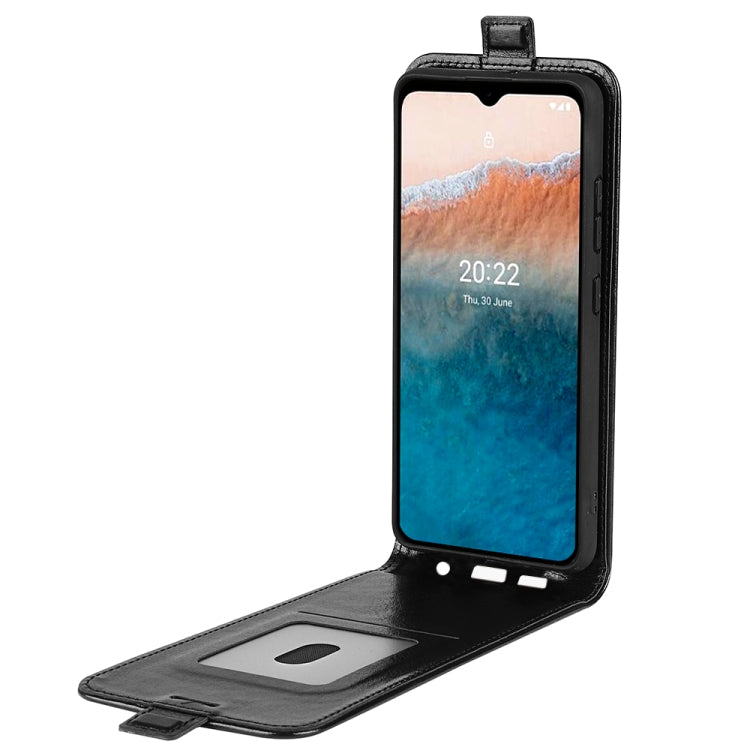 For Nokia C21 Plus R64 Texture Vertical Flip Leather Phone Case, For Nokia C21 Plus