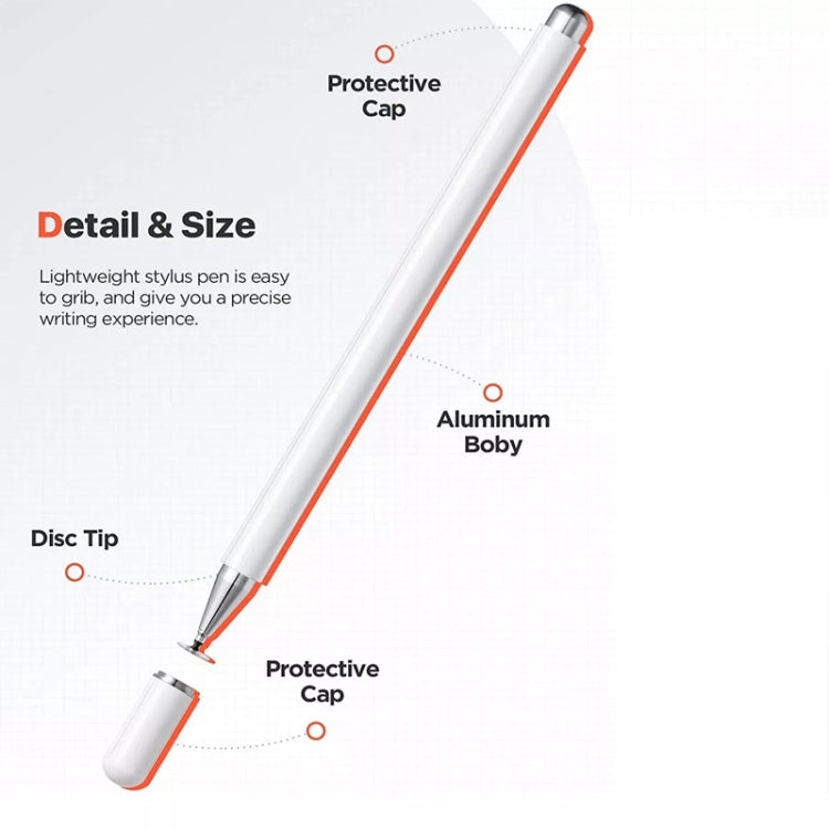 AT-29  High Accuracy Single Use Magnetic Suction Passive Capacitive Pen Mobile Phone Touch Stylus, Stylus(Black), Stylus(White)