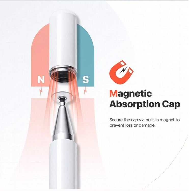 AT-29  High Accuracy Single Use Magnetic Suction Passive Capacitive Pen Mobile Phone Touch Stylus, Stylus(Black), Stylus(White)
