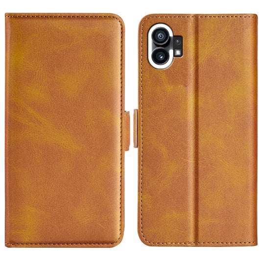 For Nothine Phone 1 Dual-side Magnetic Buckle Leather Phone Case, For Nothine Phone 1