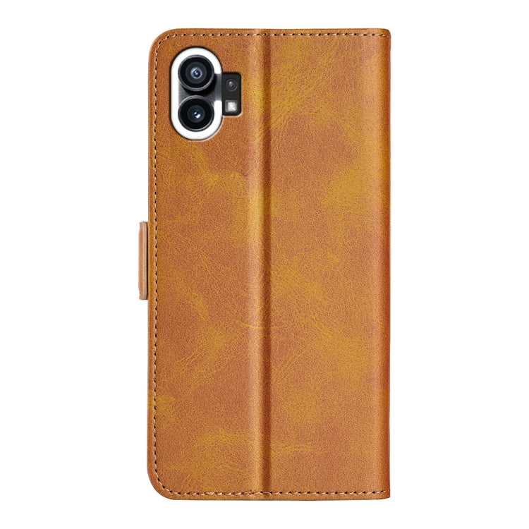 For Nothine Phone 1 Dual-side Magnetic Buckle Leather Phone Case, For Nothine Phone 1