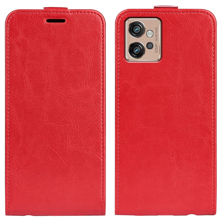 For Motorola Moto G32 R64 Texture Vertical Flip Leather Phone Case, For Motorola Moto G32