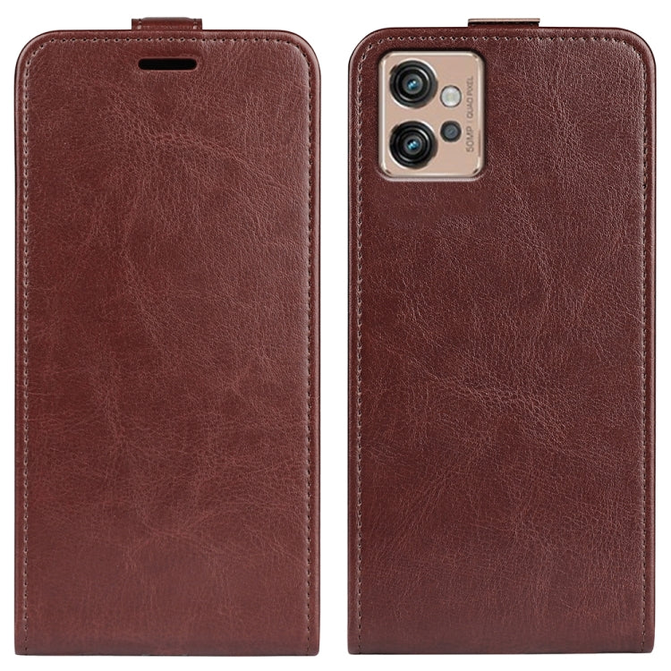 For Motorola Moto G32 R64 Texture Vertical Flip Leather Phone Case, For Motorola Moto G32