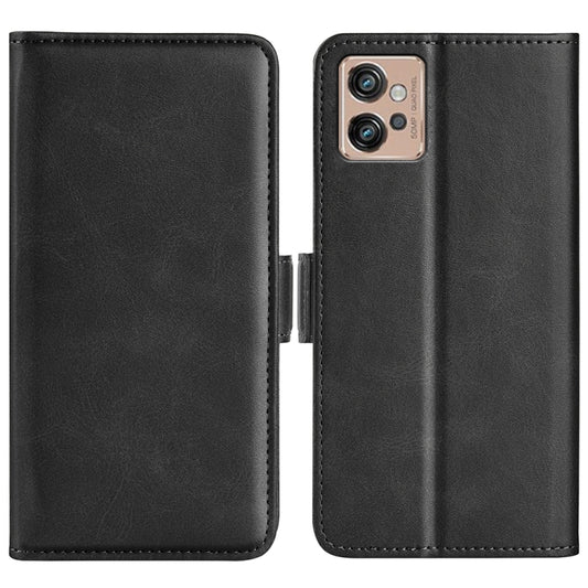For Motorola Moto G32 Dual-side Magnetic Buckle Leather Phone Case, For Motorola Moto G32