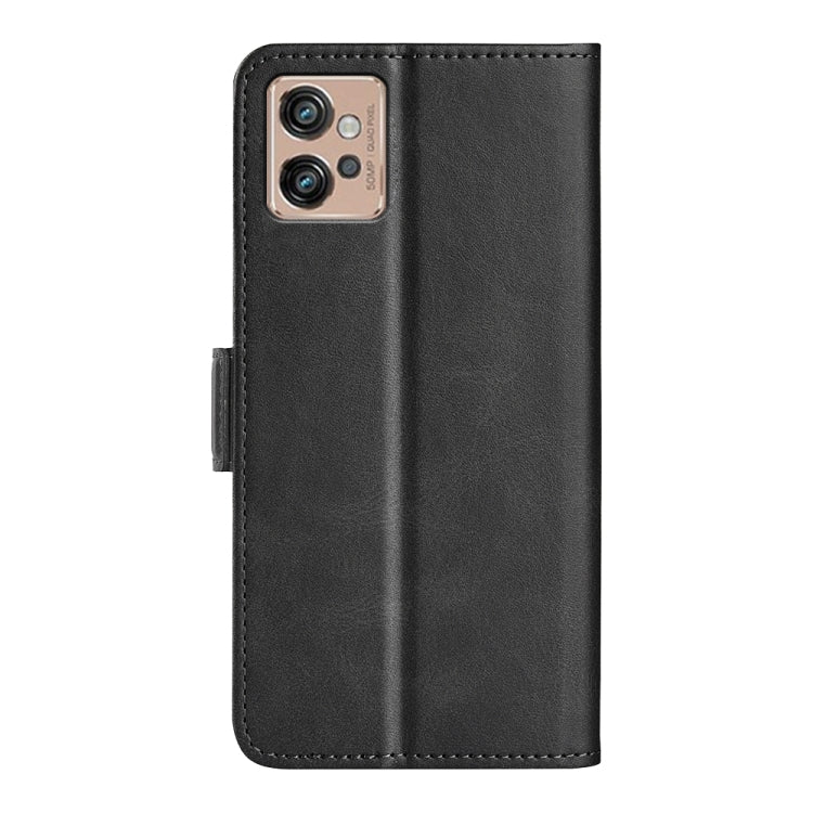 For Motorola Moto G32 Dual-side Magnetic Buckle Leather Phone Case, For Motorola Moto G32