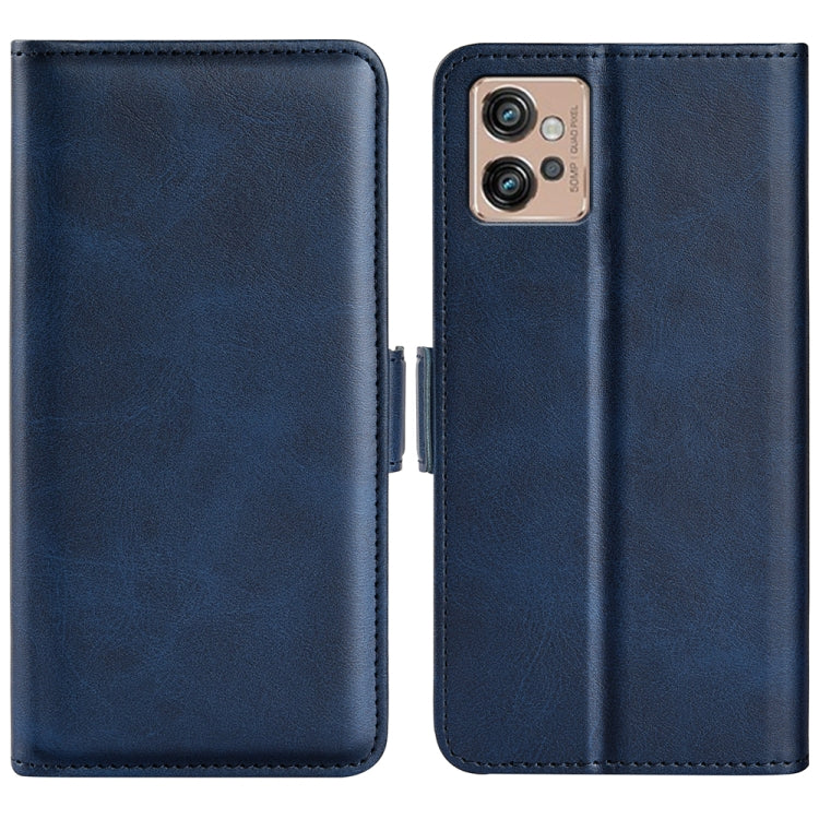 For Motorola Moto G32 Dual-side Magnetic Buckle Leather Phone Case, For Motorola Moto G32