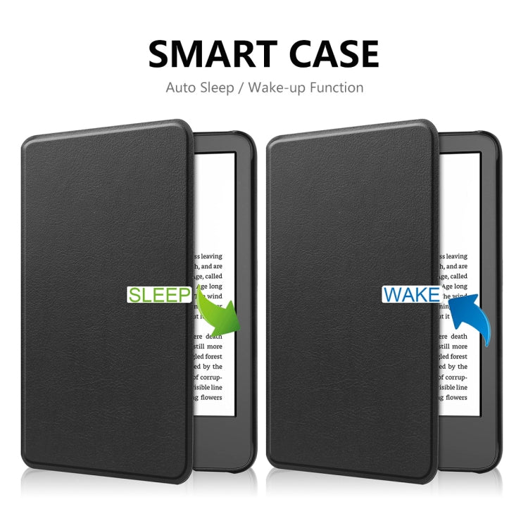 For Amazon Kindle 2022 Gen11 ENKAY Custer Texture Leather Smart Case