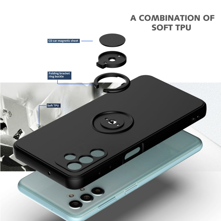 Ring Kickstand Silicone Phone Case, For Samsung Galaxy A14 5G