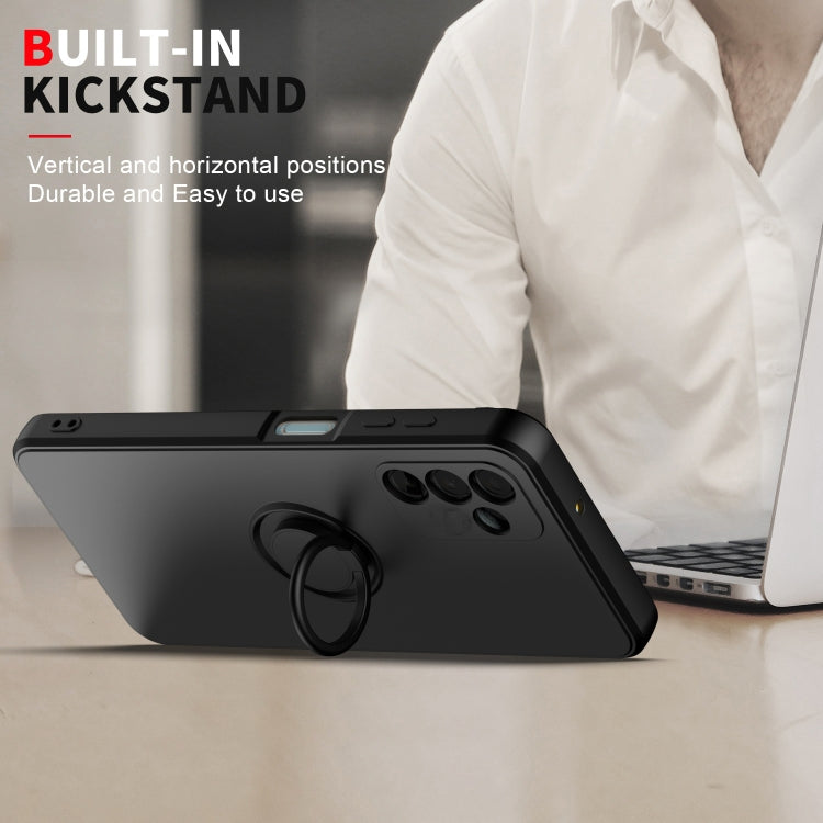 Ring Kickstand Silicone Phone Case, For Samsung Galaxy A14 5G