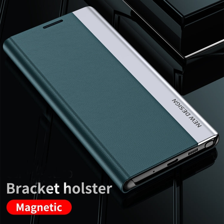 Side Electroplated Magnetic Leather Phone Case, For Samsung Galaxy S23 5G, For Samsung Galaxy S23+ 5G, For Samsung Galaxy S23 Ultra 5G