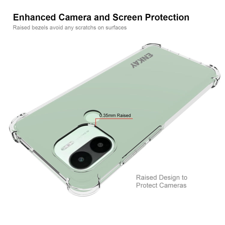 For Xiaomi Redmi A1+ ENKAY Transparent TPU Shockproof Phone Case, For Xiaomi Redmi A1+