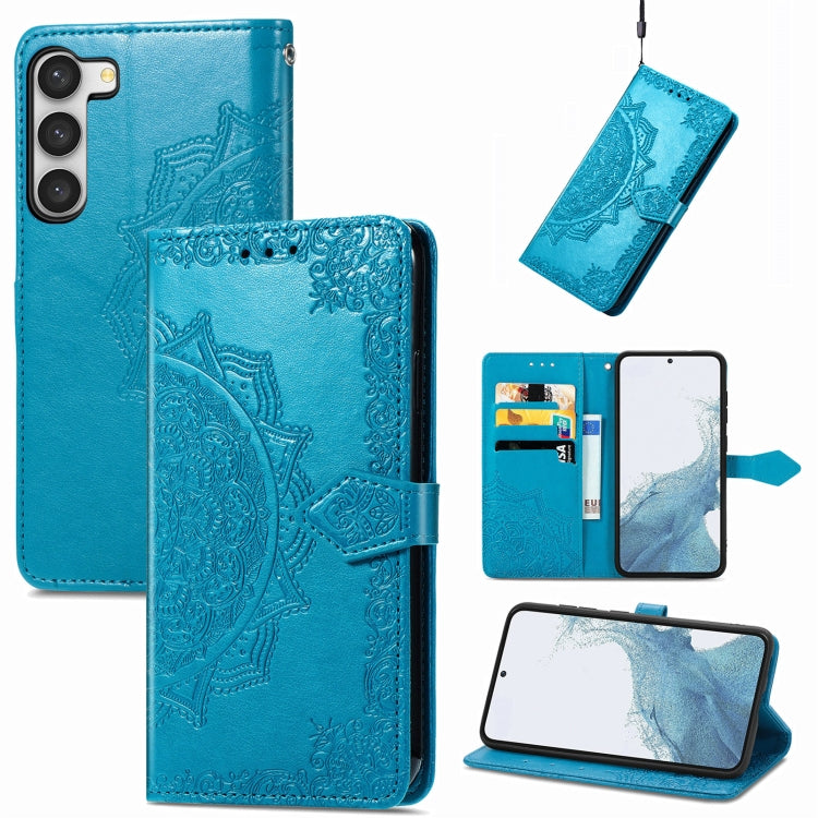 Mandala Flower Embossed Leather Phone Case, For Motorola Moto G72, For vivo V25, For Samsung Galaxy S23 5G, For Samsung Galaxy S23 Plus 5G, For Samsung Galaxy S23 Ultra 5G