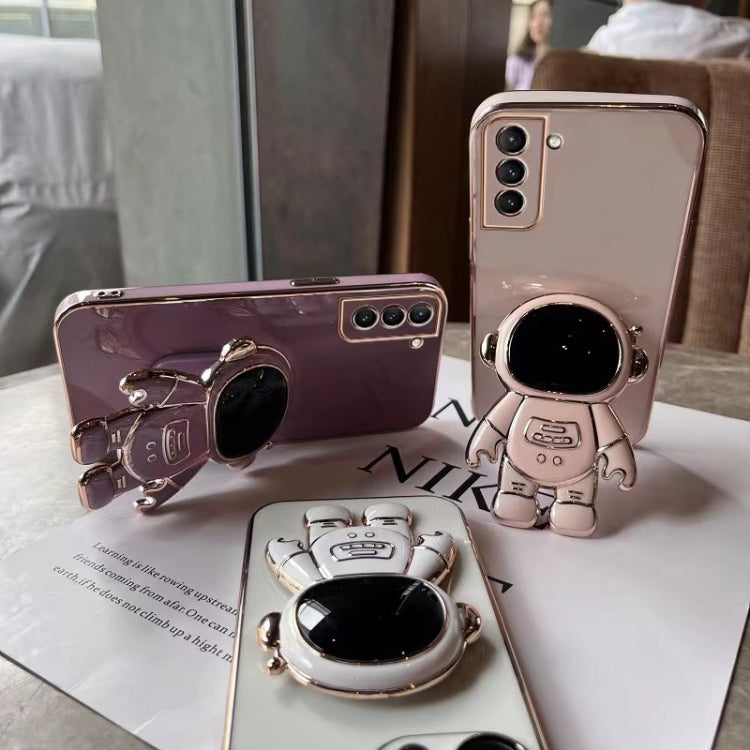 Plating Astronaut Holder Phone Case, For Samsung Galaxy A73 5G, For Samsung Galaxy A33 5G, For Samsung Galaxy Note10, For Samsung Galaxy Note10+