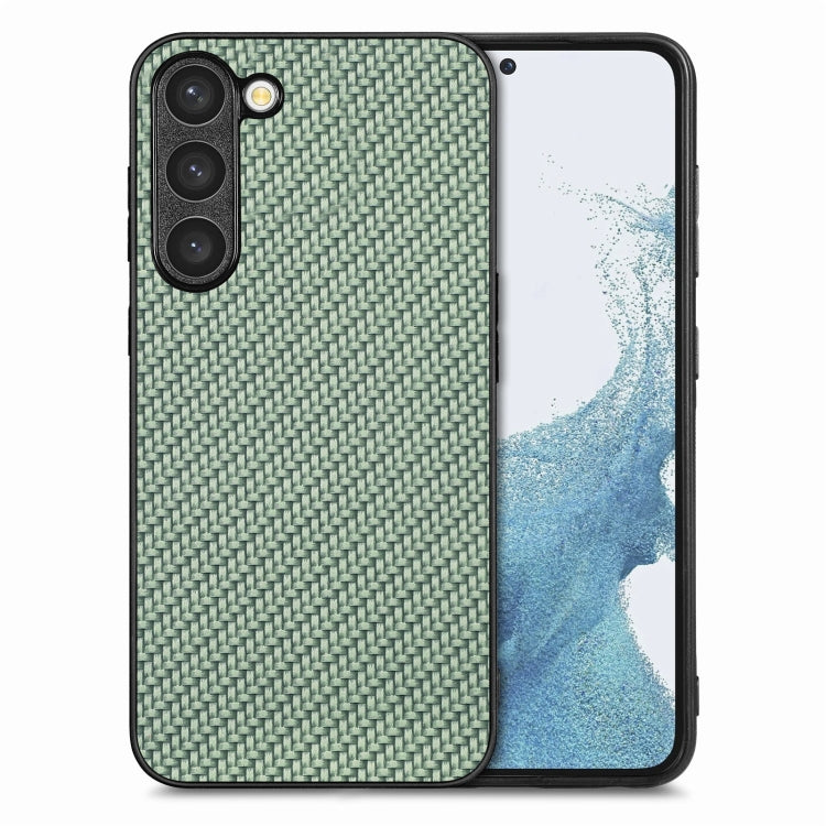 Carbon Fiber Texture Leather Back Cover Phone Case, For Samsung Galaxy S23 5G, For Samsung Galaxy S23+ 5G, For Samsung Galaxy S23 Ultra 5G