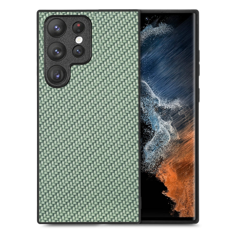 Carbon Fiber Texture Leather Back Cover Phone Case, For Samsung Galaxy S23 5G, For Samsung Galaxy S23+ 5G, For Samsung Galaxy S23 Ultra 5G