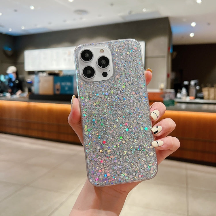 Glitter Sequins Epoxy TPU Phone Case, For iPhone 14 Pro Max, For iPhone 14 Plus, For iPhone 14 Pro, For iPhone 14, For iPhone 13 Pro Max, For iPhone 13 Pro