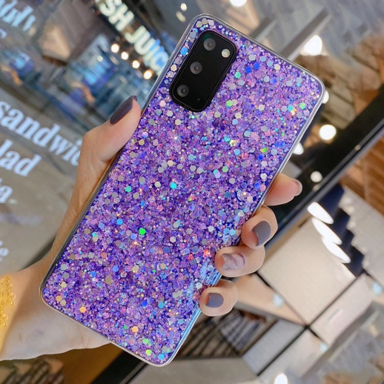 Glitter Sequins Epoxy TPU Phone Case, For Samsung Galaxy A71 4G, For Samsung Galaxy A42 5G, For Samsung Galaxy A72 4G / 5G, For Samsung Galaxy A02s  EU Edition, For Samsung Galaxy S21  5G, For Samsung Galaxy S21+ 5G
