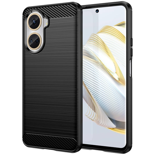 For Huawei Nova 10 SE 4G Brushed Texture Carbon Fiber TPU Phone Case, For Huawei Nova 10 SE 4G