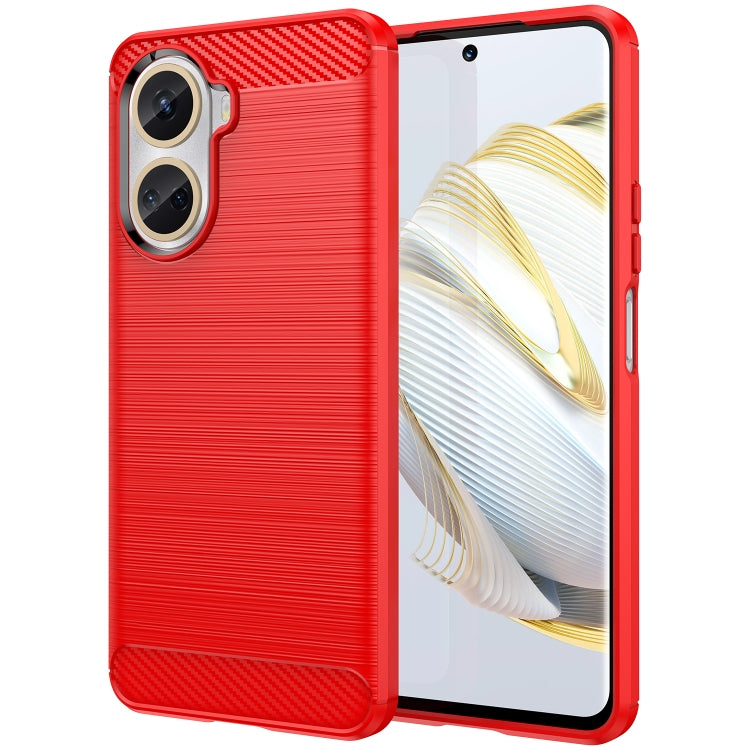 For Huawei Nova 10 SE 4G Brushed Texture Carbon Fiber TPU Phone Case, For Huawei Nova 10 SE 4G