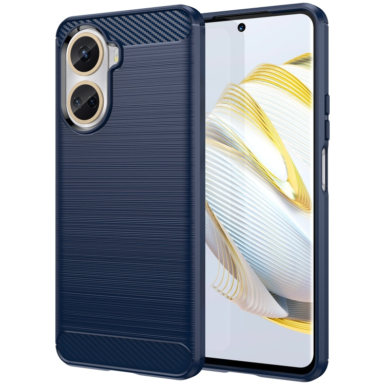 For Huawei Nova 10 SE 4G Brushed Texture Carbon Fiber TPU Phone Case, For Huawei Nova 10 SE 4G