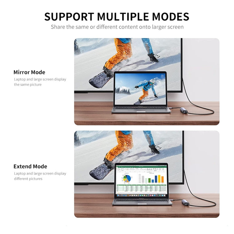 ENKAY Hat-Prince 6 in 1 Type-C Hub 4K HDMI Docking Station Adapter USB-C PD Quick Charge SD/TF Card Reader, 6 in 1 Type-C