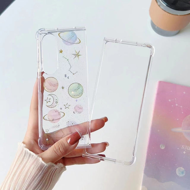 Cosmic Star Glitter Epoxy TPU Phone Case, For Samsung Galaxy Z Fold3, For Samsung Galaxy Z Fold4
