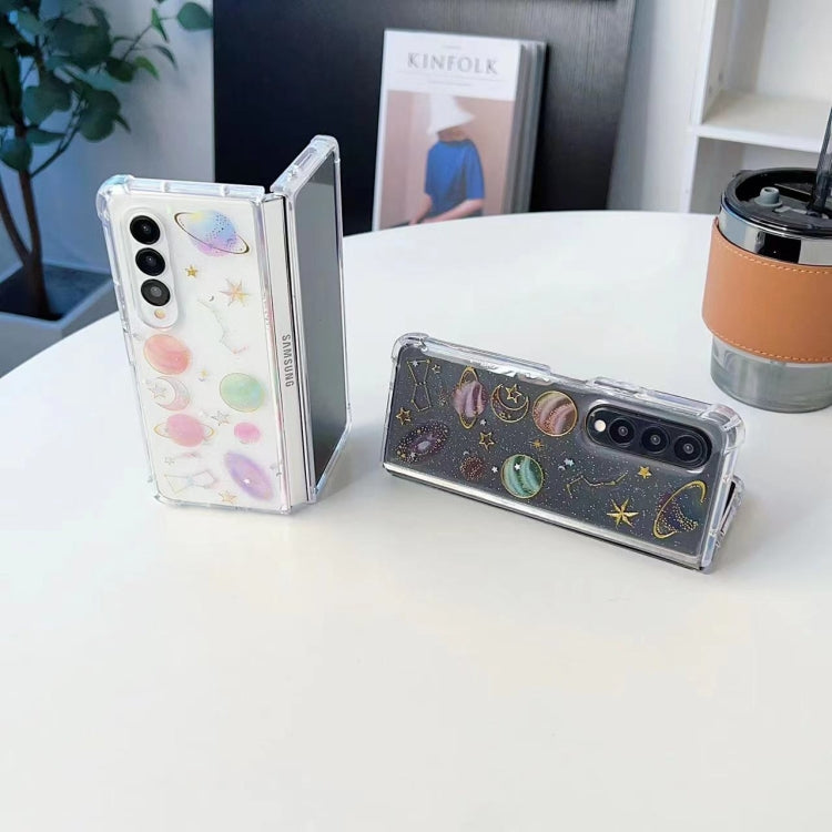 Cosmic Star Glitter Epoxy TPU Phone Case, For Samsung Galaxy Z Fold3, For Samsung Galaxy Z Fold4